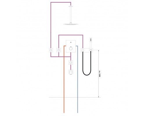 27271000 HG Crometta Е 240 1jet Showerpipe душевая система 27271000