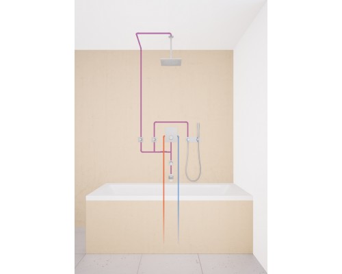 27271000 HG Crometta Е 240 1jet Showerpipe душевая система 27271000