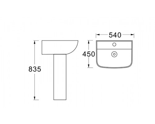 AQ5430-00 раковина 540450190 AQ5430-00