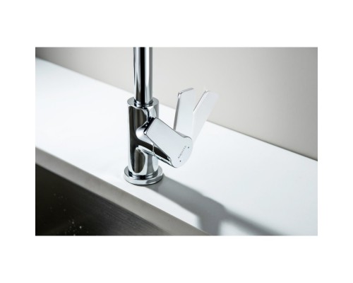 AQ1781CR ЛУГАНО смеситель для кухни (квадратный излив) AQ1781CR