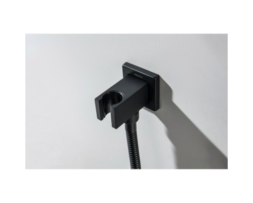 AQ2463MB шланговое подсоединение с держателем, матовый черный AQ2463MB