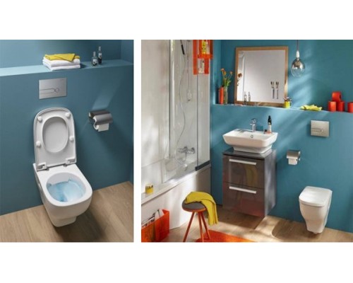 EDE102-00 Struktura чаша подвесного унитаза без обода 5434 см, белый EDE102-00