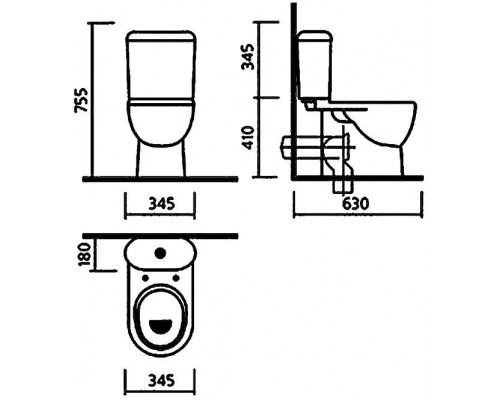 ART COMFORT Унитаз-компакт Белый S1 (WC.CC/Art/2-DM/WHT.G/S1) WC.CC/Art/2-DM/WHT.G/S1