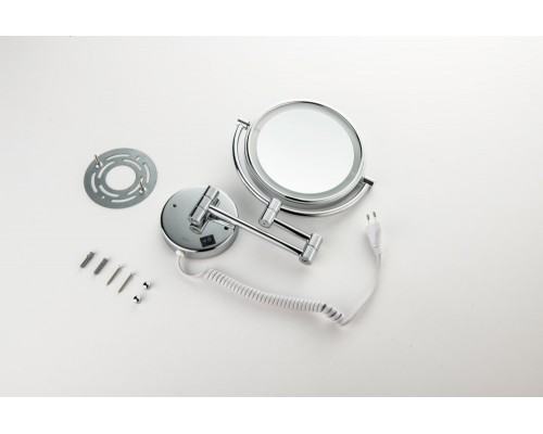 AQ4915CR зеркало косметическое настенное с подсветкой 5х AQ4915CR