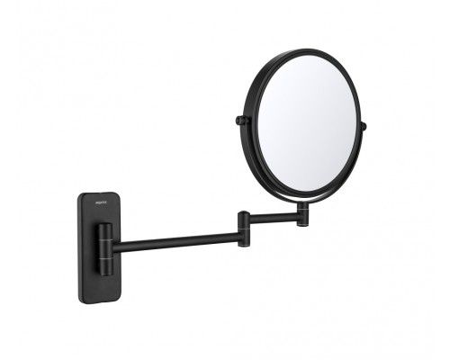 AQ4911MB зеркало косметическое настенное 5х, матовый черный AQ4911MB