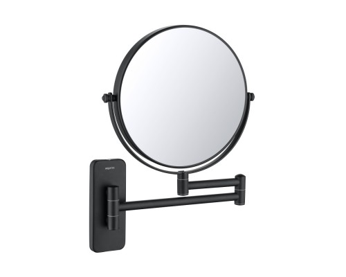 AQ4911MB зеркало косметическое настенное 5х, матовый черный AQ4911MB