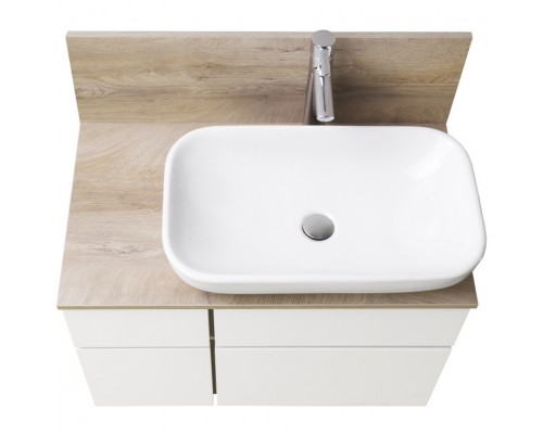 1A2445K0MIX40 Набор: 1A244501MIX40 Тумба-умывальник Мишель 80 Дуб Эндгрейн/ 1AX169WBXX000 Раковина Инфинити/ 1A253003MIX40 Мишель 80 Дуб Эндгрейн 1A2445K0MIX40