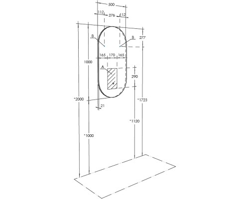 1A256402A1010 Зеркало Альто 10050 1A256402A1010