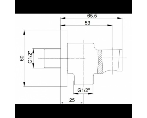 102199603C1EX шланговое подсоединение с держателем для душа,матовый черный 102199603C1EX