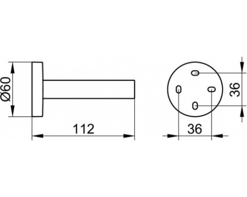 19063010000 EDITION 90 Держатель запасного рулона, хром 19063010000