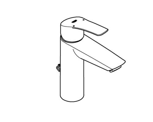 23323003 Eurosmart 2021 Смеситель для раковины с цепочкой, M-size, хром (замена 23323001) 23323003