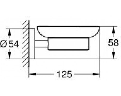 40444001 Essentials Мыльница с держателем 40444001
