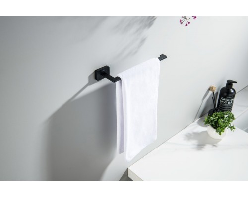 AQ4319MB ЛИБРА полотенцедержатель, матовый черный AQ4319MB