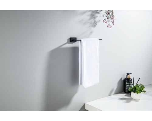 AQ4319MB ЛИБРА полотенцедержатель, матовый черный AQ4319MB