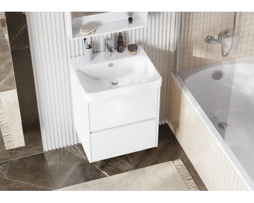 1A2517K0SD010 Набор: 1A251701SD010 Тумба-умывальник Сканди 55 Белый/1WH501620 Раковина Адриана 55 1A2517K0SD010