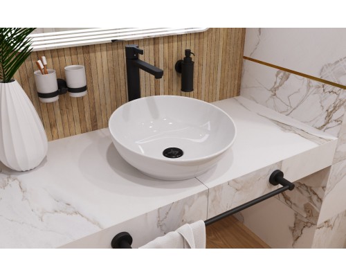 ART CUT Умывальник накладной 40 см Белый S1 (WB.CT/Art/40-N.Cut/WHT.G/S1) WB.CT/Art/40-N.Cut/WHT.G/S1