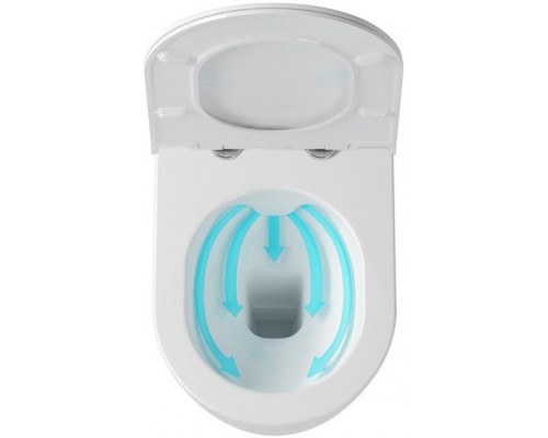 Унитаз подвесной Uni Chrome RimOFF (безободковый) белый X01535