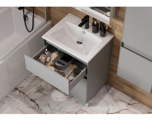 1A2782K0FR4D0 Набор: 1A278201FR4D0 тумба Форест 60 Туманный серый\ 1WH501606 раковина Элина 60 1A2782K0FR4D0