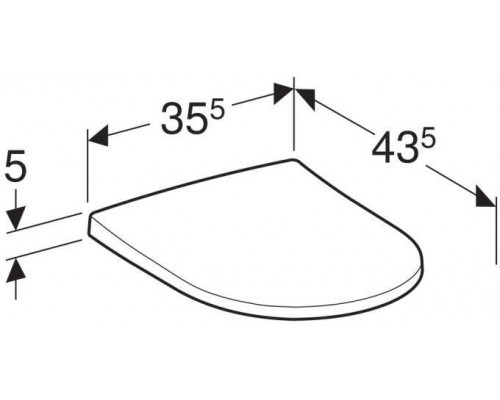 500.605.01.2 Acanto сиденье с крышкой, Slim, внахлест, антибак, быстросъём. плавное опускание, петли: хромированная латунь, Белый / Глянцевый 500.605.01.2