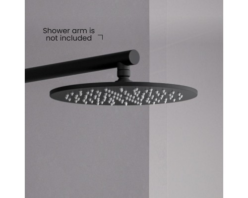 AQ2077MB круглый верхний душ 2507 мм, матовый черный AQ2077MB