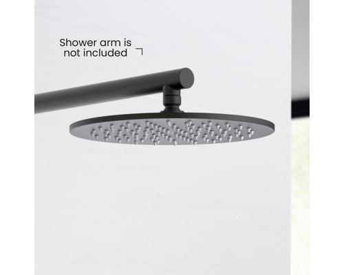 AQ2077MB круглый верхний душ 2507 мм, матовый черный AQ2077MB