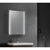 AQ7109-MLC Алюминиевый зеркальный шкаф с подсветкой 1000700133,крепеж. Две зерк.дверцы шириной 49,85см,антизапотевание, акриловая подсветка AQ7109-MLC