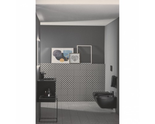 T3552V3 TESI Подвесное биде, с отверстием под смеситель, с отверстием перелива, с крепежом TT0299598(для скрытого монтажа)Silk Black (Черный матовый) T3552V3