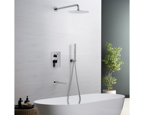 AQ1273CR ОБЕРОН Set 4 в 1 душевой комплект 3 режима AQ1273CR