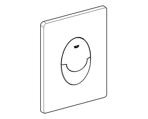 38505KF0 Skate Air Накладная панель (3 режима смыва), вертикальный монтаж, черный матовый (для Rapid SL и Uniset) 38505KF0