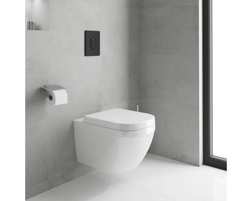 38505KF0 Skate Air Накладная панель (3 режима смыва), вертикальный монтаж, черный матовый (для Rapid SL и Uniset) 38505KF0