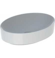 500.771.01.2 Geberit VariForm Раковина с установкой на столешницу овальной формы, 55х40 см, без отв. под смеситель, без отв. перелива 500.771.01.2