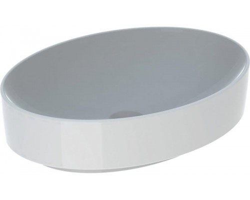 500.771.01.2 Geberit VariForm Раковина с установкой на столешницу овальной формы, 55х40 см, без отв. под смеситель, без отв. перелива 500.771.01.2