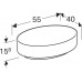 500.771.01.2 Geberit VariForm Раковина с установкой на столешницу овальной формы, 55х40 см, без отв. под смеситель, без отв. перелива 500.771.01.2