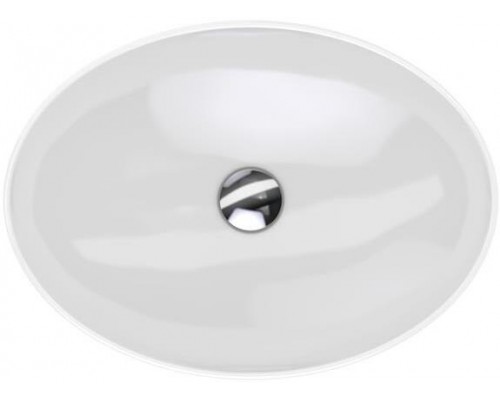 500.771.01.2 Geberit VariForm Раковина с установкой на столешницу овальной формы, 55х40 см, без отв. под смеситель, без отв. перелива 500.771.01.2