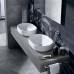 500.771.01.2 Geberit VariForm Раковина с установкой на столешницу овальной формы, 55х40 см, без отв. под смеситель, без отв. перелива 500.771.01.2