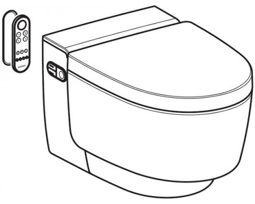 146.214.11.1 AquaClean Mera Comfort подвесной унитаз-биде, белый (заменён на артикул 146.210.11.1) 146.214.11.1