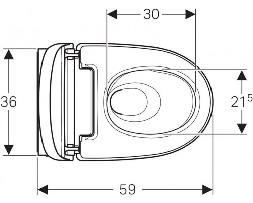 146.214.11.1 AquaClean Mera Comfort подвесной унитаз-биде, белый (заменён на артикул 146.210.11.1) 146.214.11.1