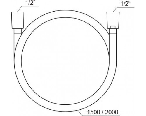 Душевой шланг 150 см, SilverShine 914.00 X07P338