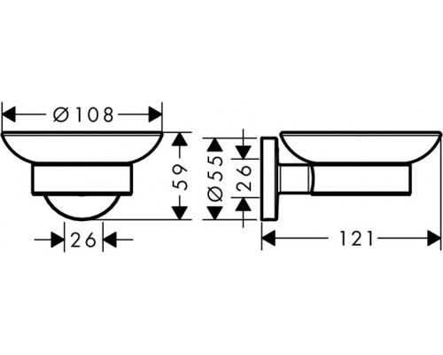 41715000 HG Logis Universal мыльница 41715000