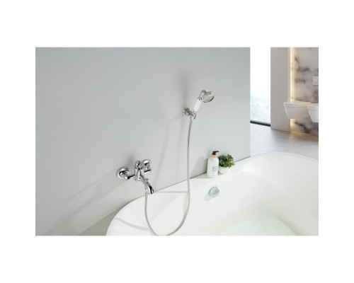 AQ1549CR КЛАССИК смеситель для ванны с душевым набором AQ1549CR