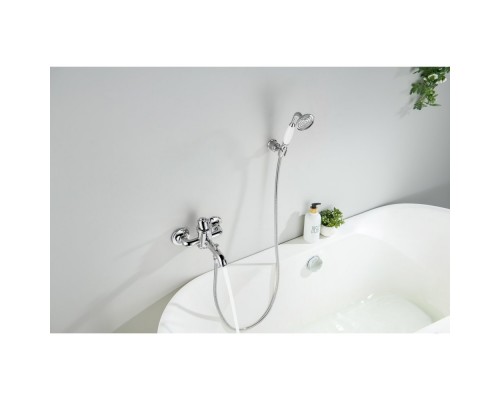 AQ1549CR КЛАССИК смеситель для ванны с душевым набором AQ1549CR