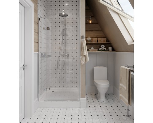 1P2018S0000BF Унитаз-компакт Вест белый, сидение полипропилен (арт. 188018S0020B0), кос выпуск 1.P201.8.S00.00B.F