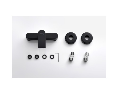 AQ1460MB ЛИРА смеситель для душа, матовый черный AQ1460MB