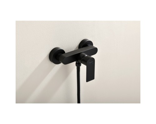 AQ1460MB ЛИРА смеситель для душа, матовый черный AQ1460MB