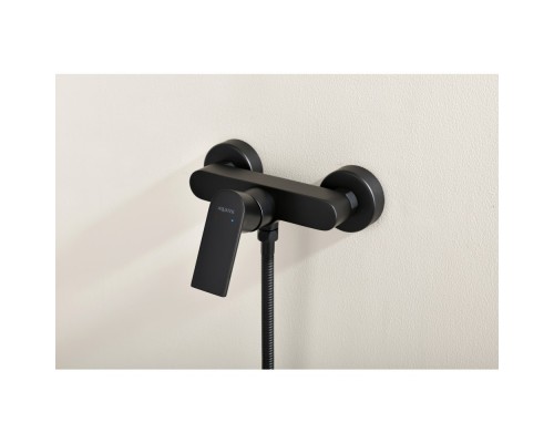 AQ1460MB ЛИРА смеситель для душа, матовый черный AQ1460MB