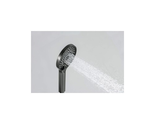 AQ2201BGM ЛУГАНО ручной душ 3jet, оружейная сталь AQ2201BGM