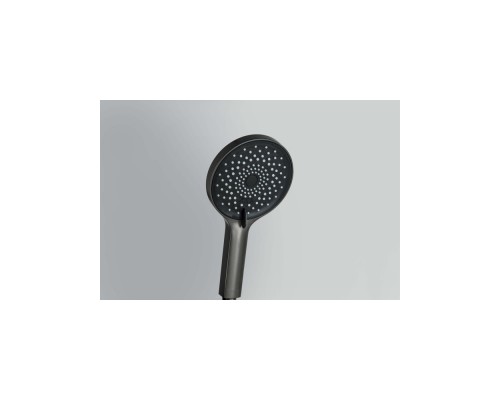 AQ2201BGM ЛУГАНО ручной душ 3jet, оружейная сталь AQ2201BGM