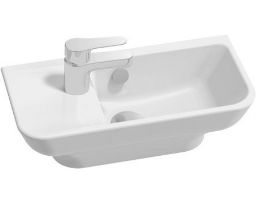 EGJ112-00 Рукомойник Struktura 50x 25,5 с отв.для смесителя,сл.пер.,белый EGJ112-00