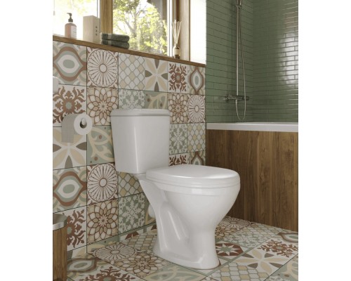 1P2155S0000BF Унитаз-компакт Pro белый, сидение полипропилен (арт. 188055S0020B0), гор вып 1.P215.5.S00.00B.F