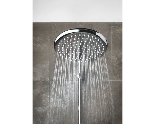 26666000 Tempesta 250 Верхний душ, круглый (низ-хром, верх-белый), хром 26666000